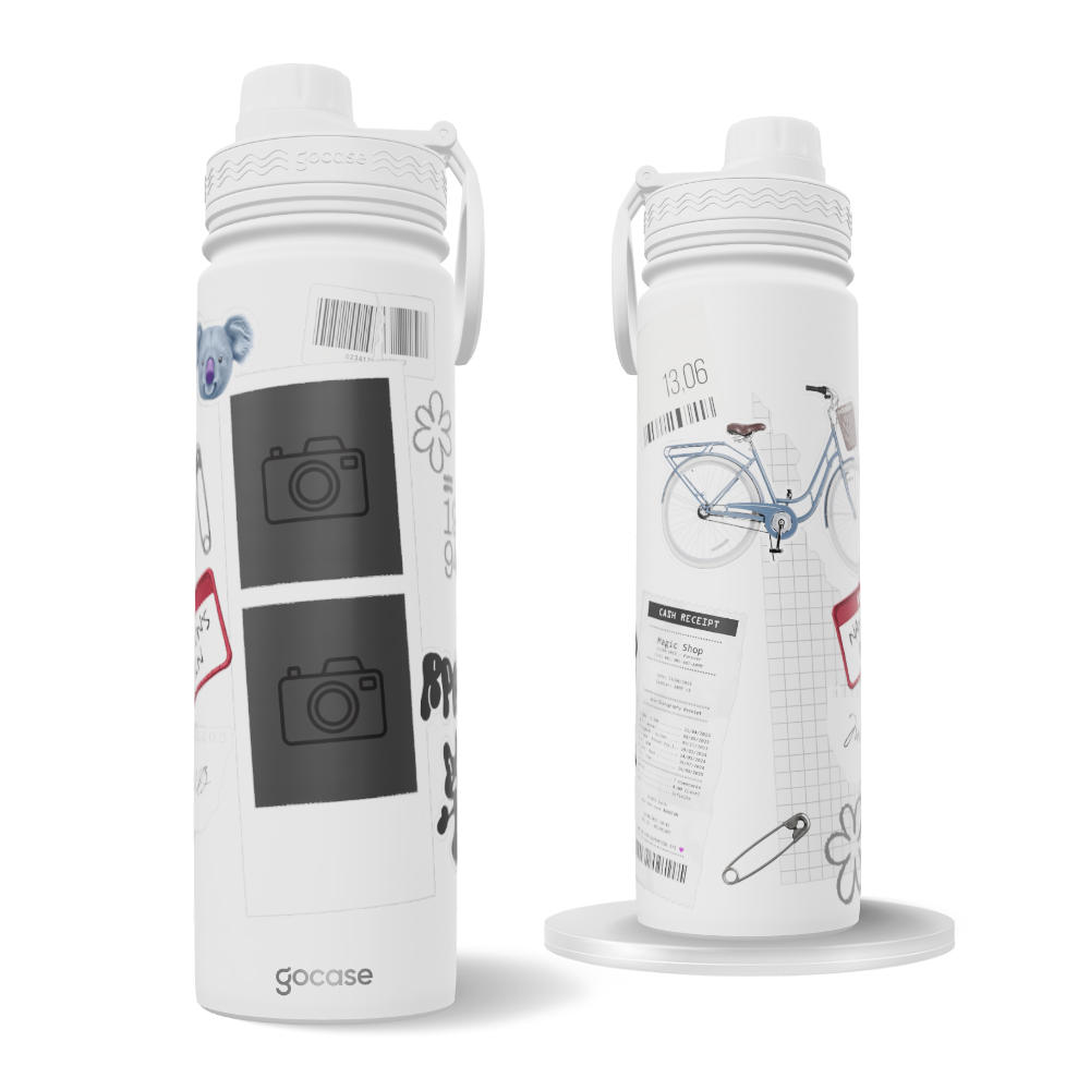 Garrafa Térmica Fresh + Ebook - Bangtan Core - RM