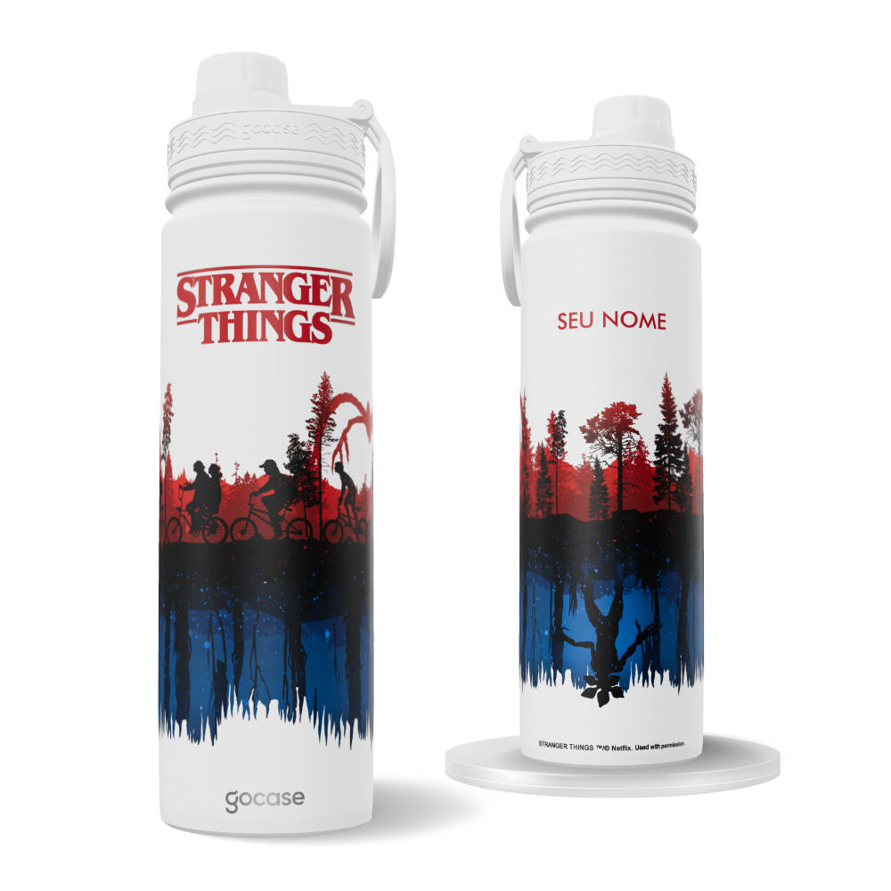 Garrafa Térmica Fresh + Ebook - Stranger Things - Inverso