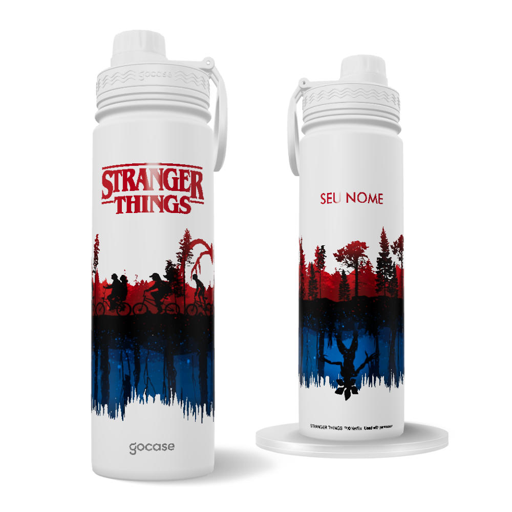 Garrafa Térmica Fresh + Ebook - Stranger Things - Inverso