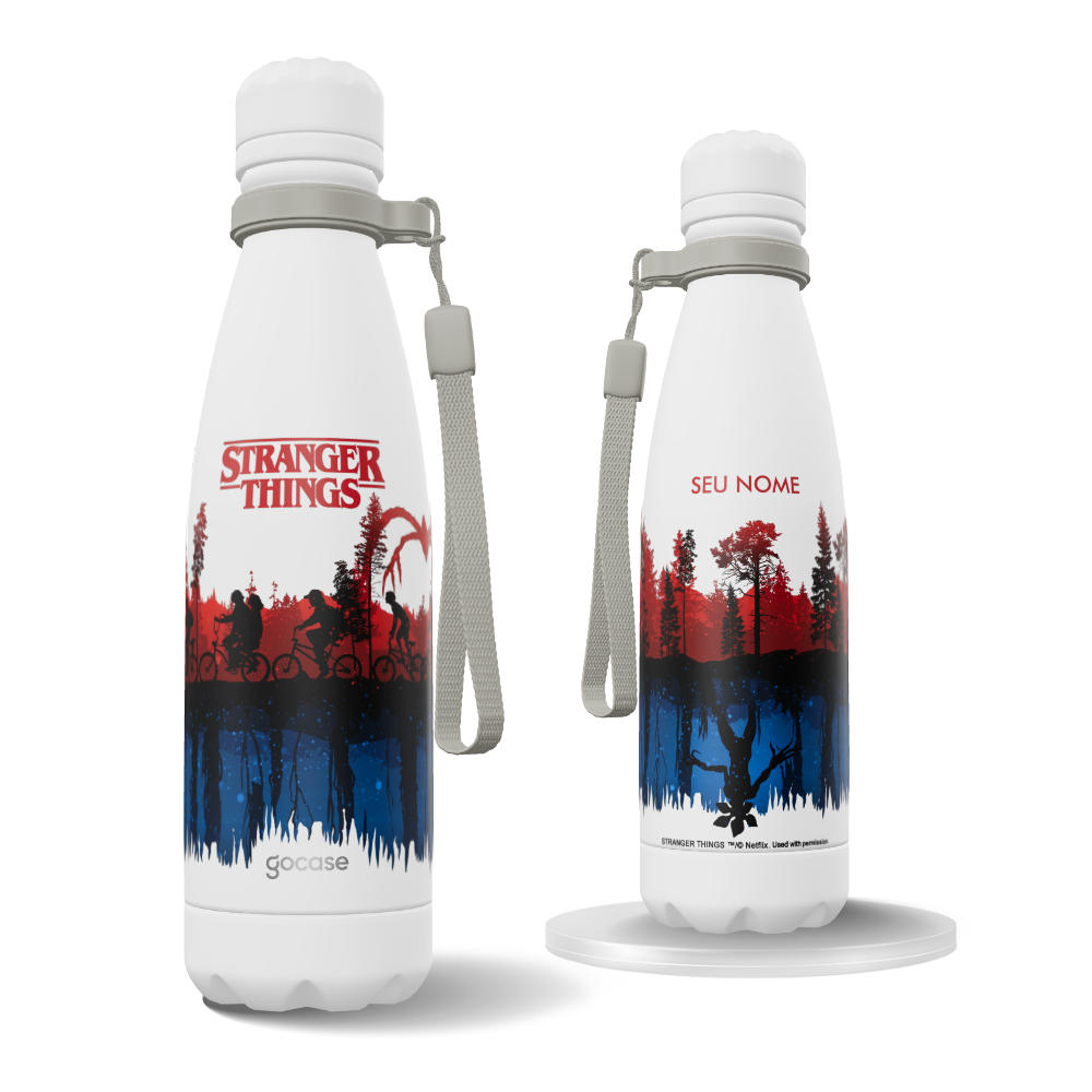 Garrafa Térmica Urban + Ebook - Stranger Things - Inverso