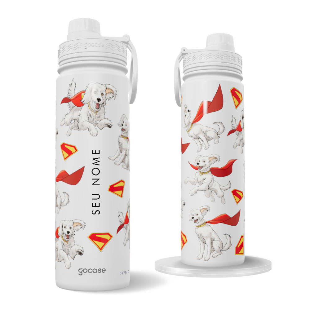 Garrafa Térmica Fresh + Ebook - Superman: Legacy - Kryto Pattern