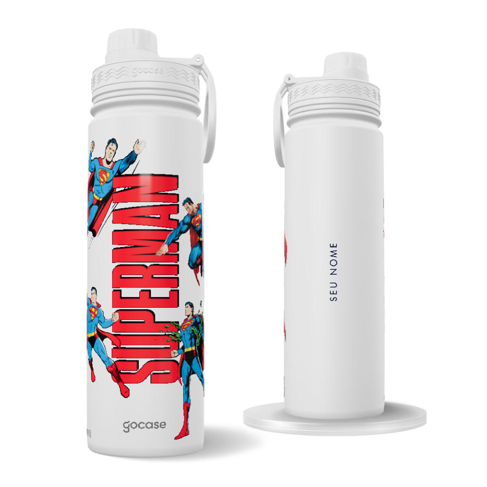 Garrafa Térmica Fresh + Ebook - Superman - Action Comics Vibes