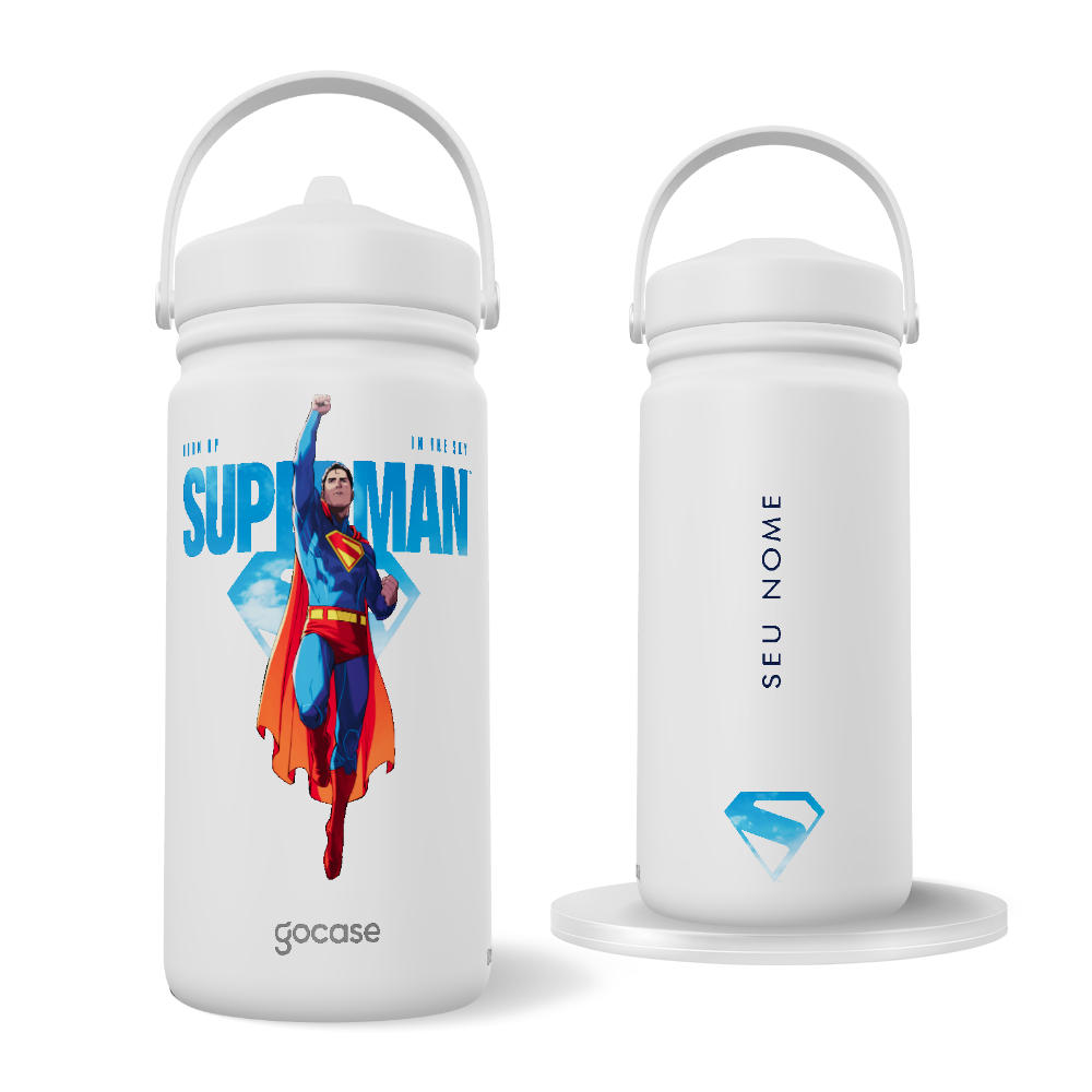 Garrafa Térmica Mini -  Superman: Legacy - In The Sky