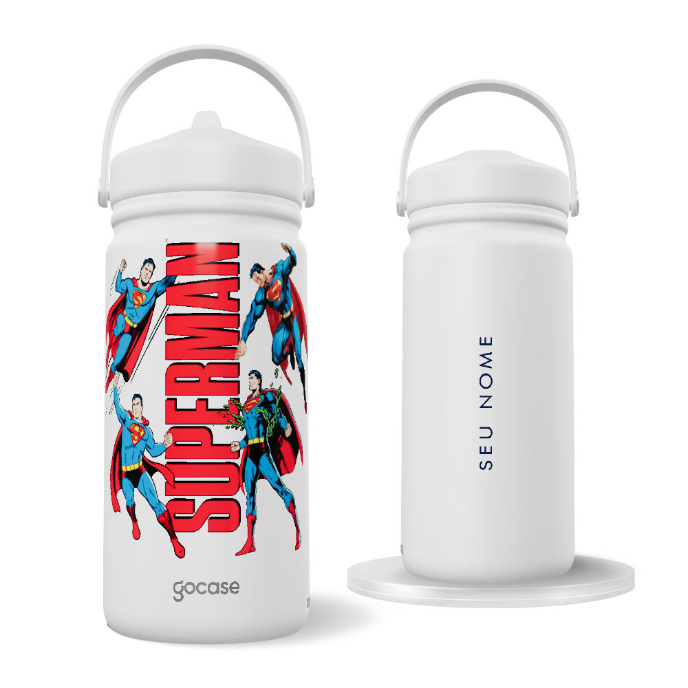 Garrafa Térmica Mini -  Superman - Action Comics Vibes