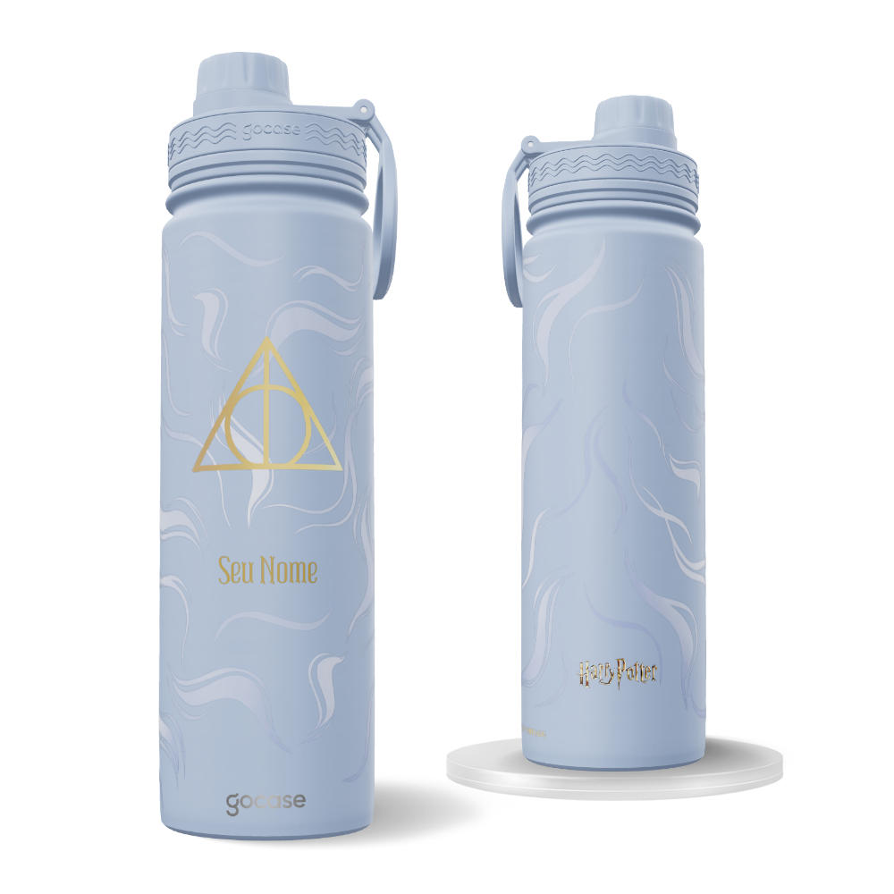 Garrafa Térmica Fresh + Ebook - Relíquias Minimalista Azul