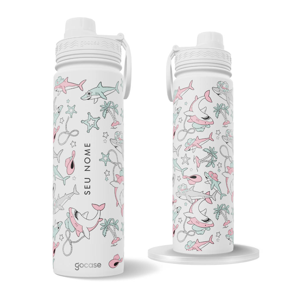 Garrafa Térmica Fresh + Ebook - Cowboy Club Shark