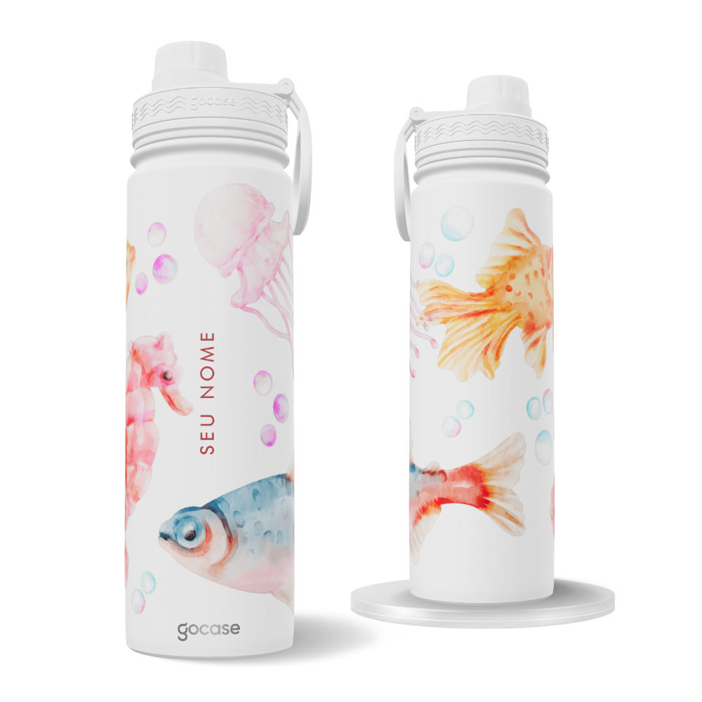 Garrafa Térmica Fresh + Ebook - Aqua Candy Color