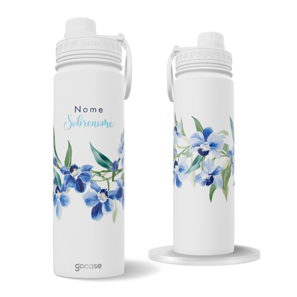 Garrafa Térmica Fresh + Ebook - Ramo de Orquídeas