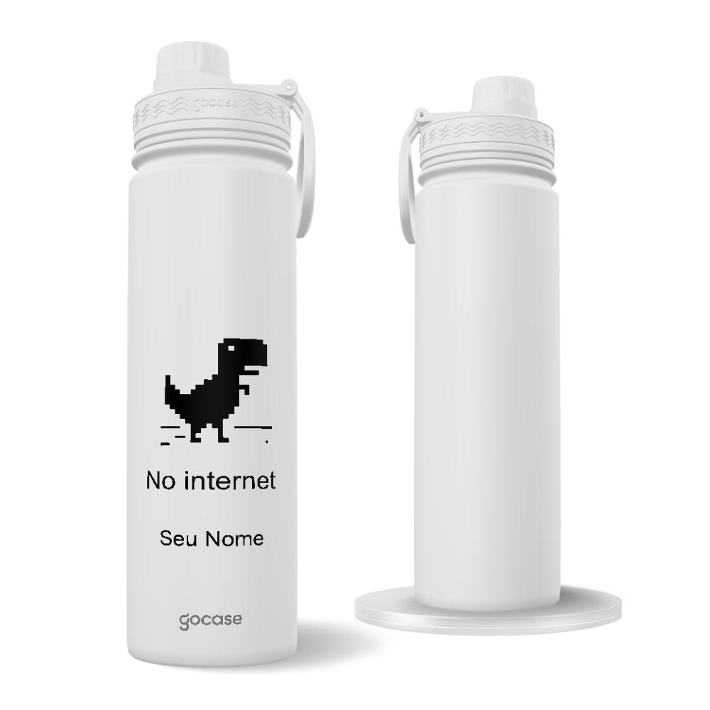 Garrafa Térmica Fresh + Ebook - No Internet Dino