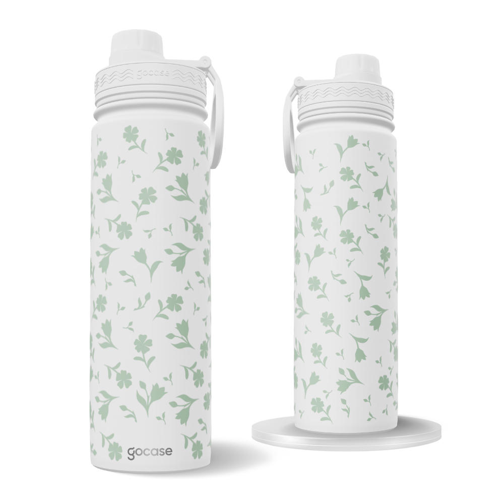 Garrafa Térmica Fresh - Floral Delicado Vintage