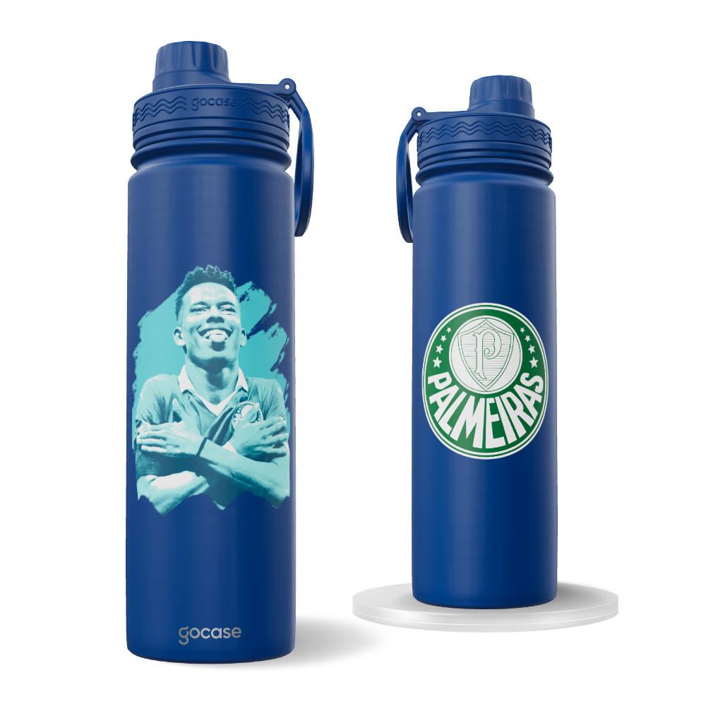 Garrafa Térmica Fresh + Ebook -  Palmeiras - Estevão Gelado