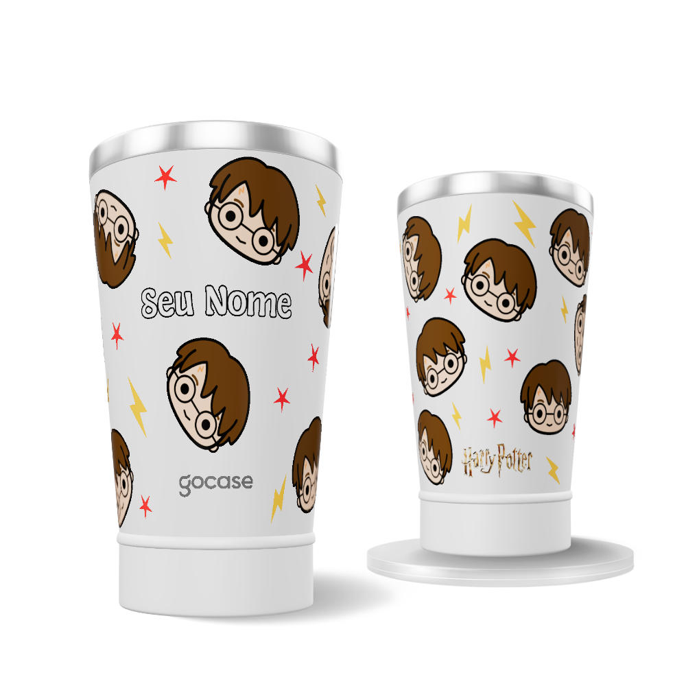 Copo Térmico + Ebook - Harry Potter - Heads