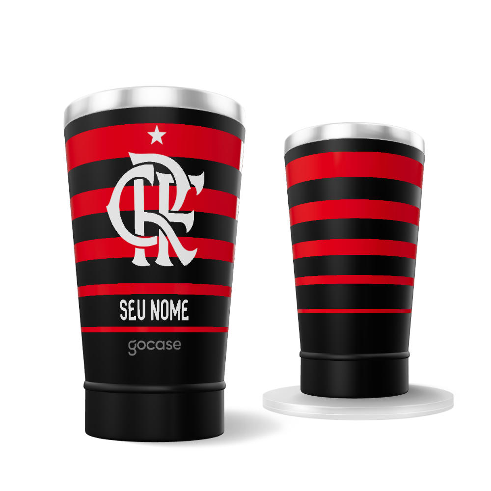 Copo Térmico Cerveja + Ebook - Flamengo Uniforme 2024