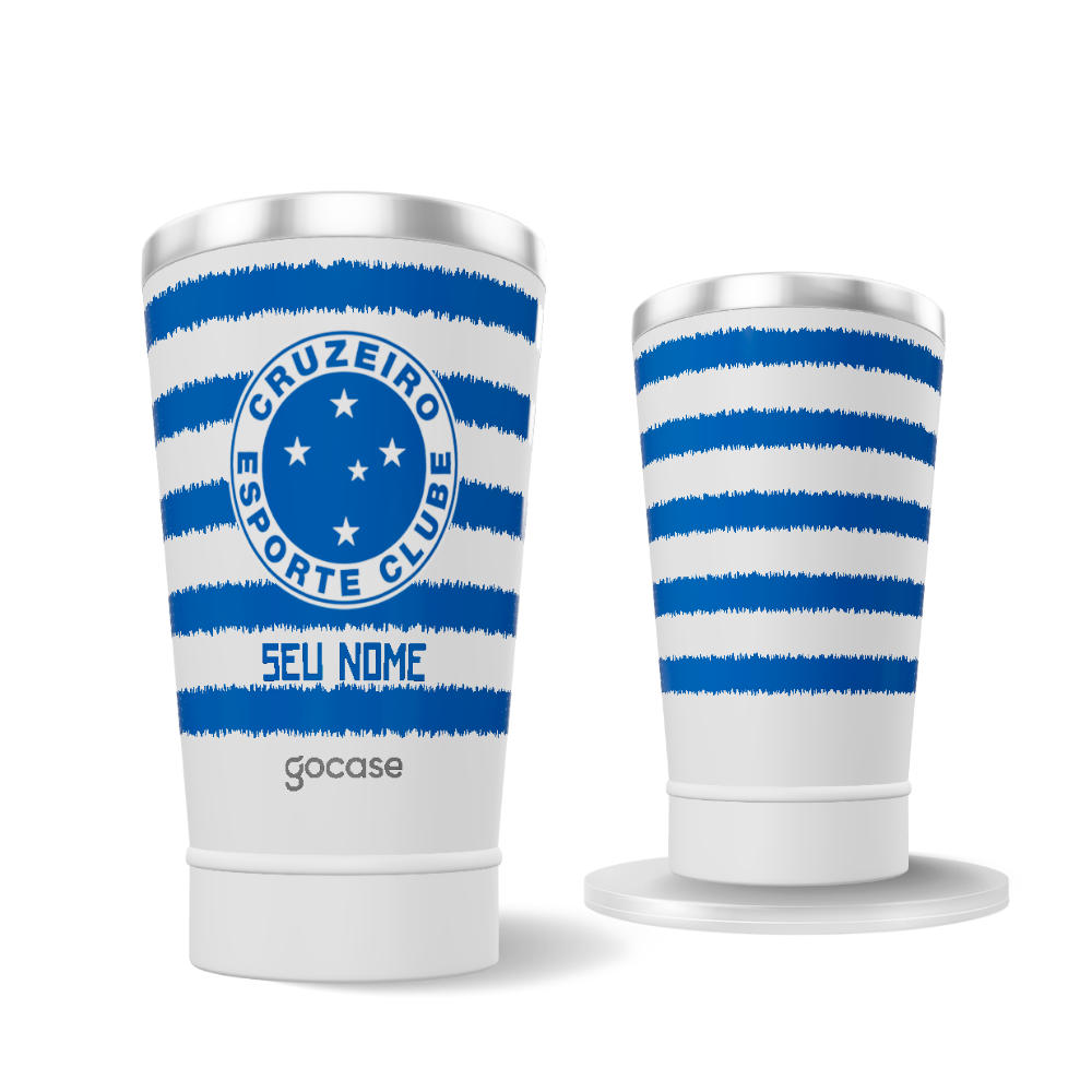 Copo Térmico Cerveja + Ebook - Cruzeiro - Uniforme 2 2025