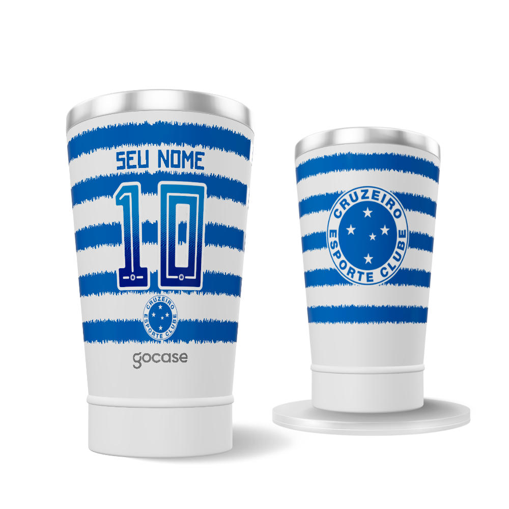 Copo Térmico Cerveja -  Cruzeiro - Uniforme 2 2025 P