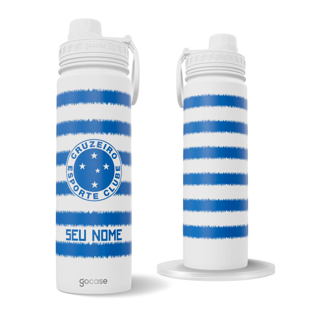 Garrafa Térmica Fresh + Ebook - Cruzeiro - Uniforme 2 2025
