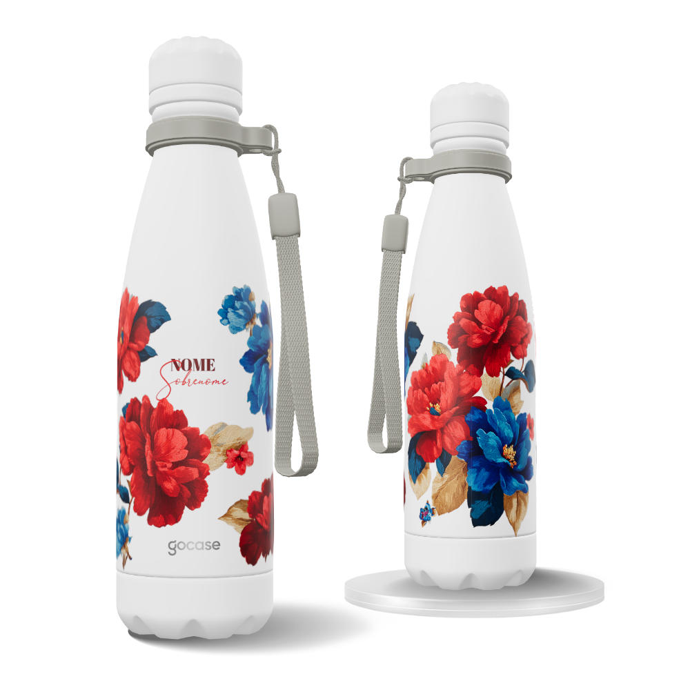 Garrafa Térmica Urban + Ebook - Botânico Bordado