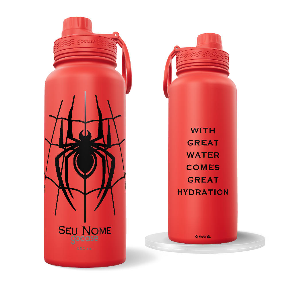 Garrafa Térmica Fresh + Ebook - Homem-Aranha - Great Hydration