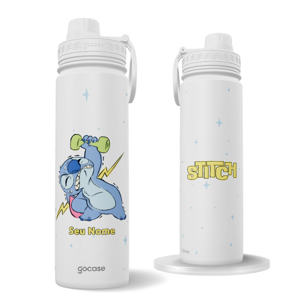 Garrafa Térmica Fresh + Ebook - Lilo & Stitch - Academia