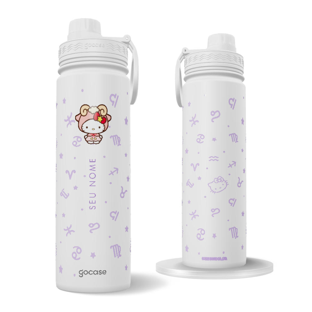 Garrafa Térmica Fresh + Ebook - Hello Kitty - Horóscopo