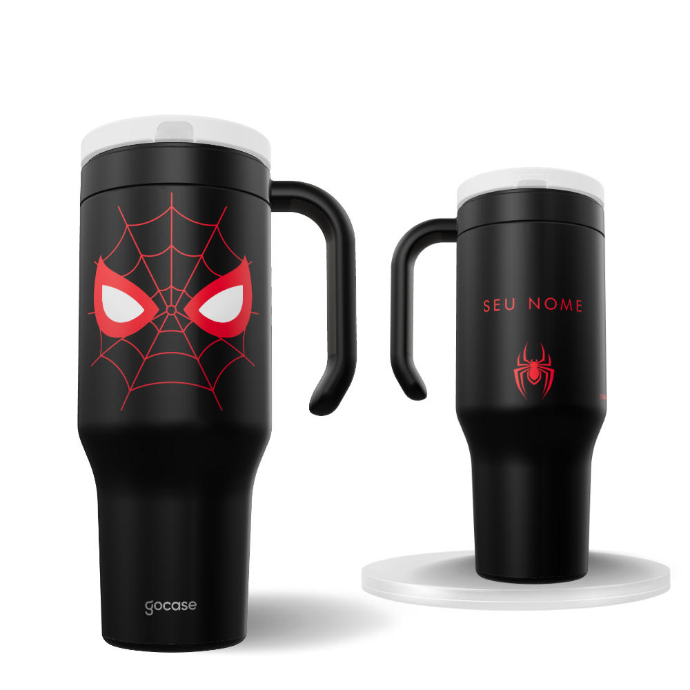 Copo Térmico Life -  Homem-Aranha - Miles's Mask