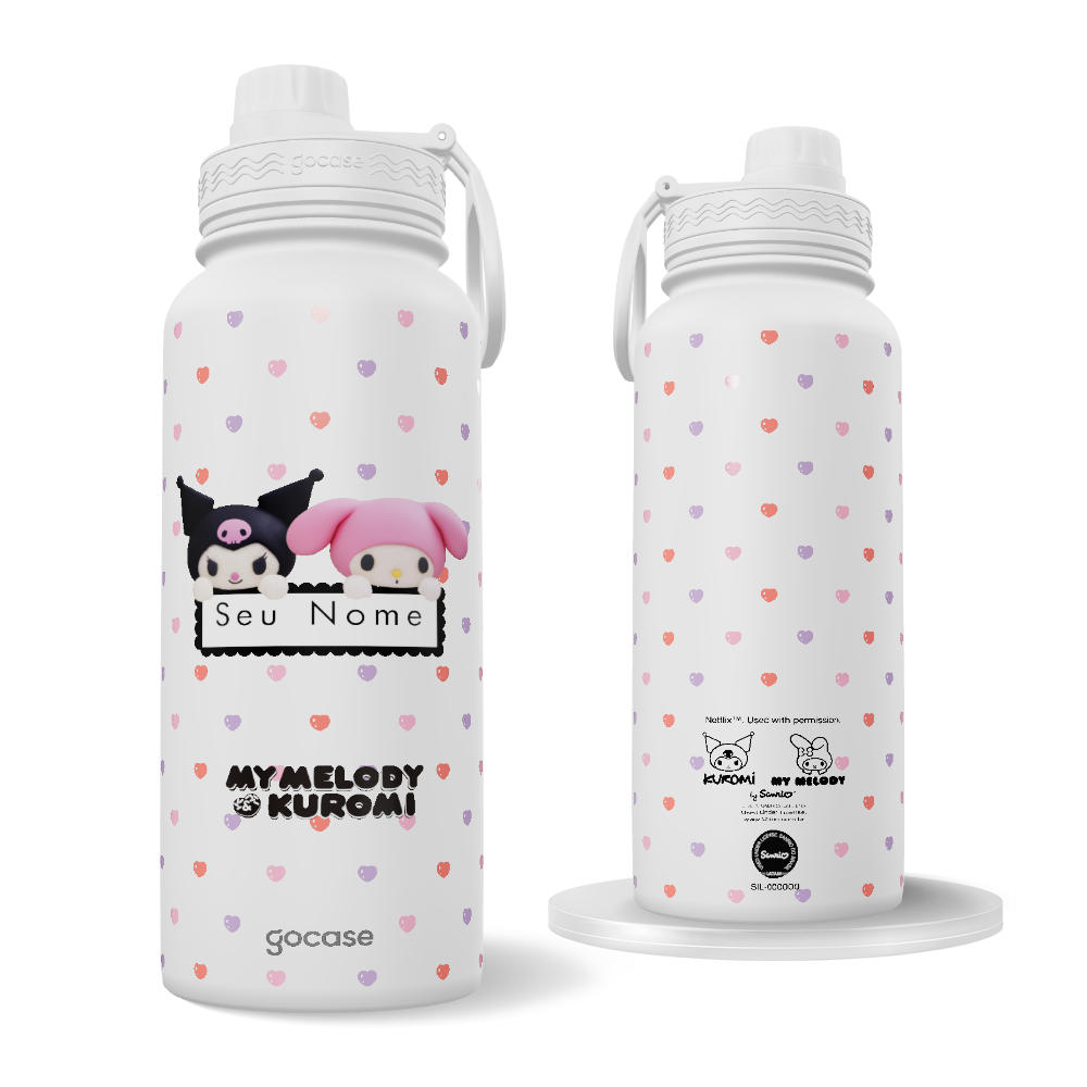 Garrafa Térmica Fresh -  My Melody & Kuromi - Tag Name
