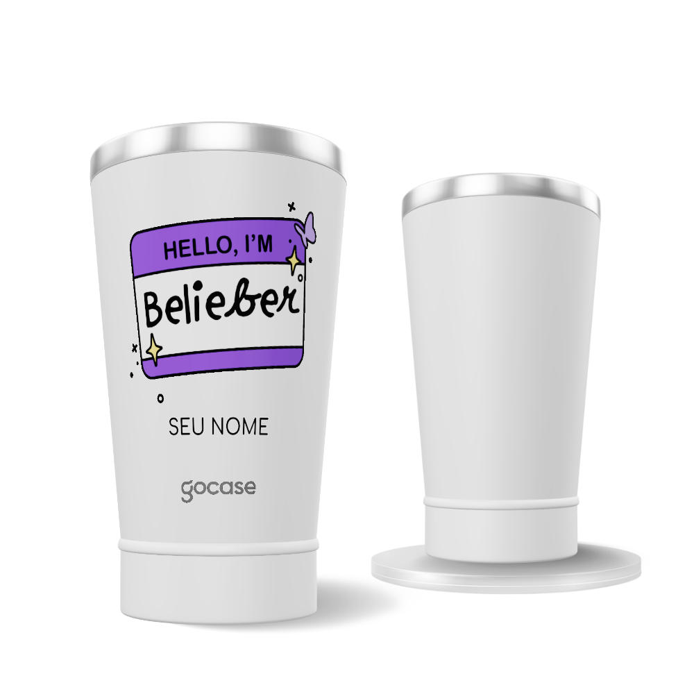 Copo Térmico + Ebook -  Belieber - Fanbase