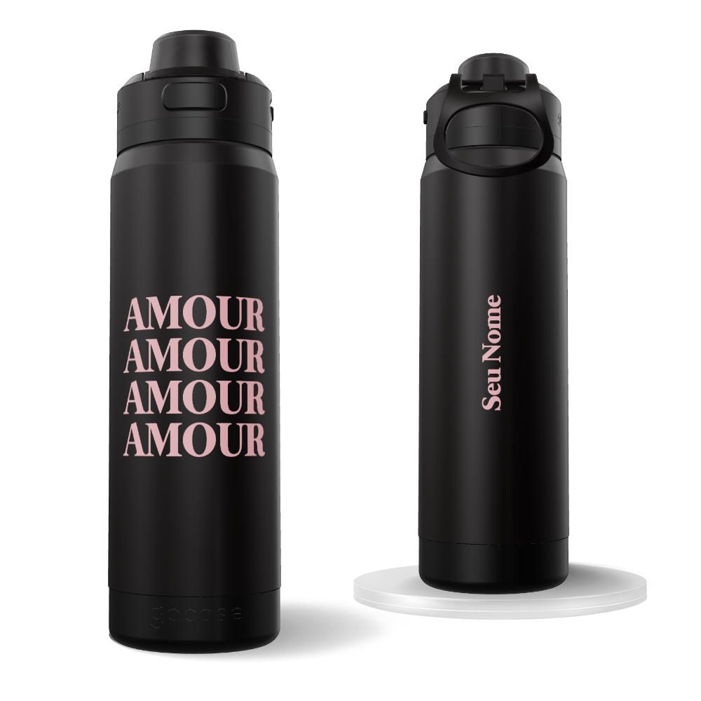Garrafa Térmica Flip Pro - Minha Palavra - Amour