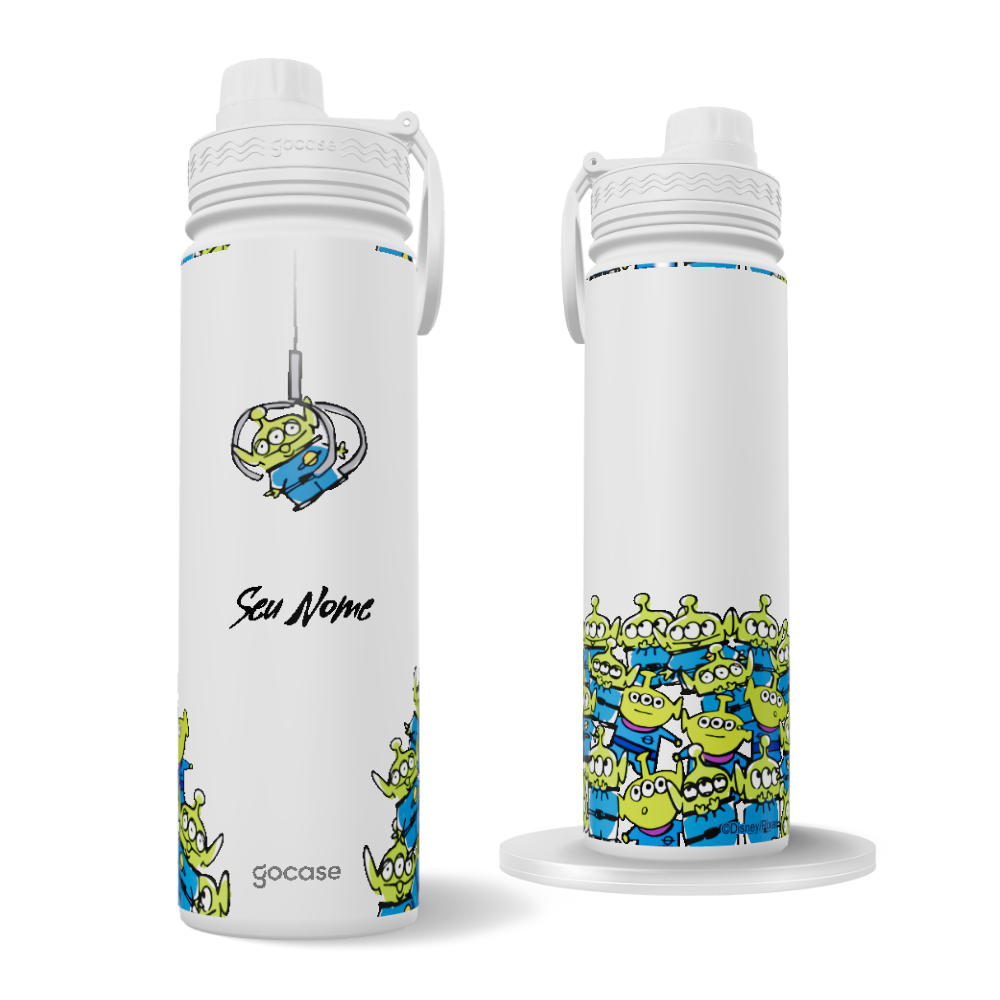Garrafa Térmica Fresh + Ebook - Toy Story - Aliens