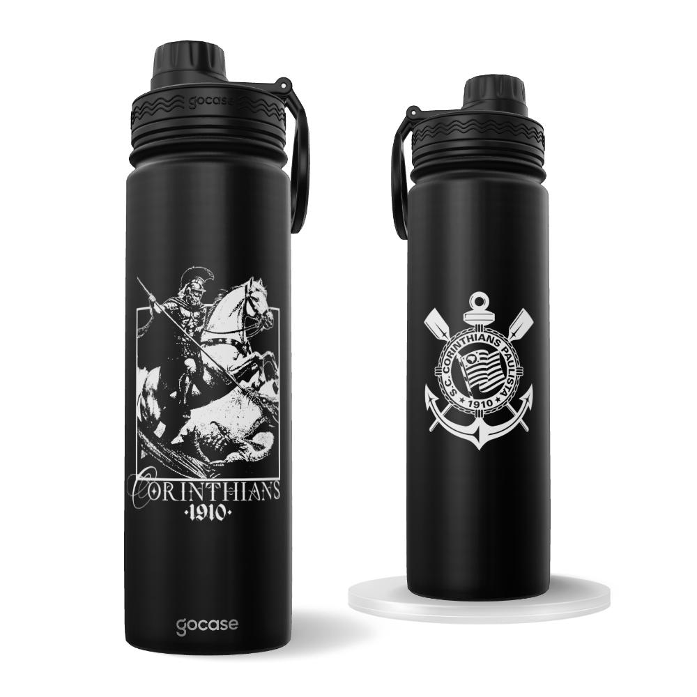 Garrafa Térmica Fresh + Ebook - Corinthians - São Jorge Limiar