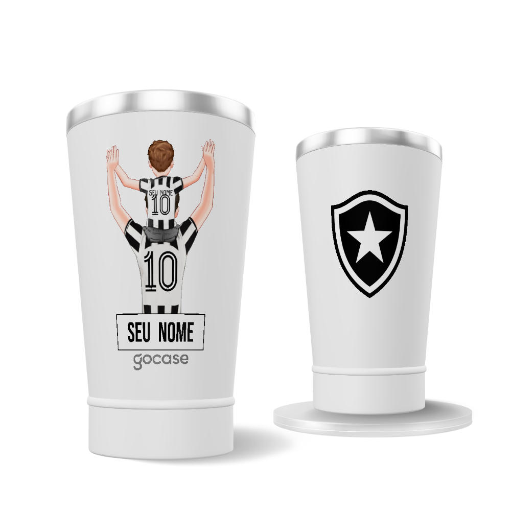 Copo Térmico Cerveja + Ebook - Botafogo -  Pai Torcedor