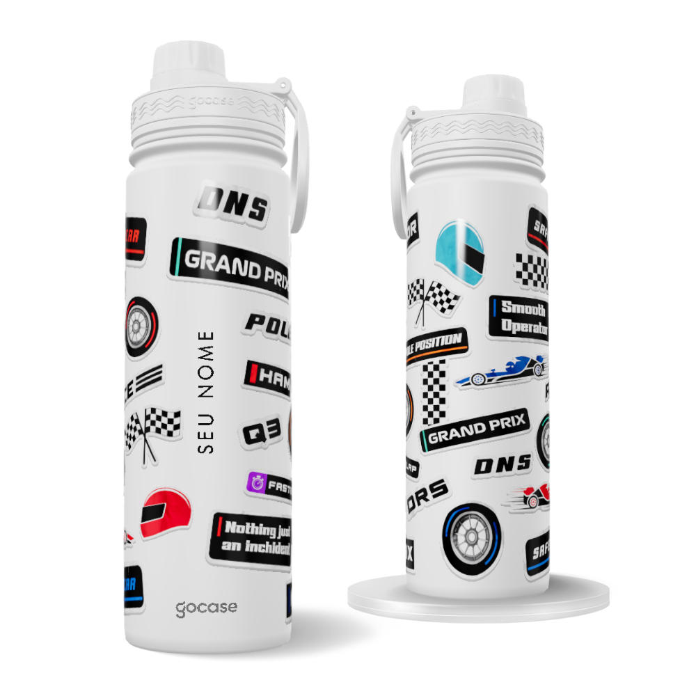 Garrafa Térmica Fresh + Ebook - Racing Mode Sticker