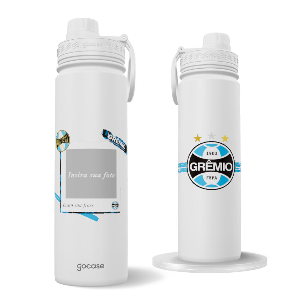 Garrafa Térmica Fresh + Ebook - Grêmio Amor em Campo