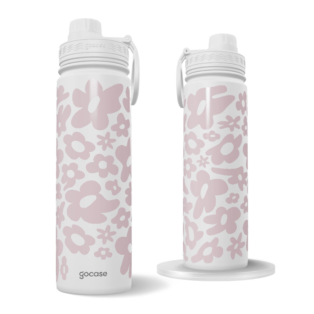 Garrafa Térmica Fresh + Ebook - Blossom Groove Pattern