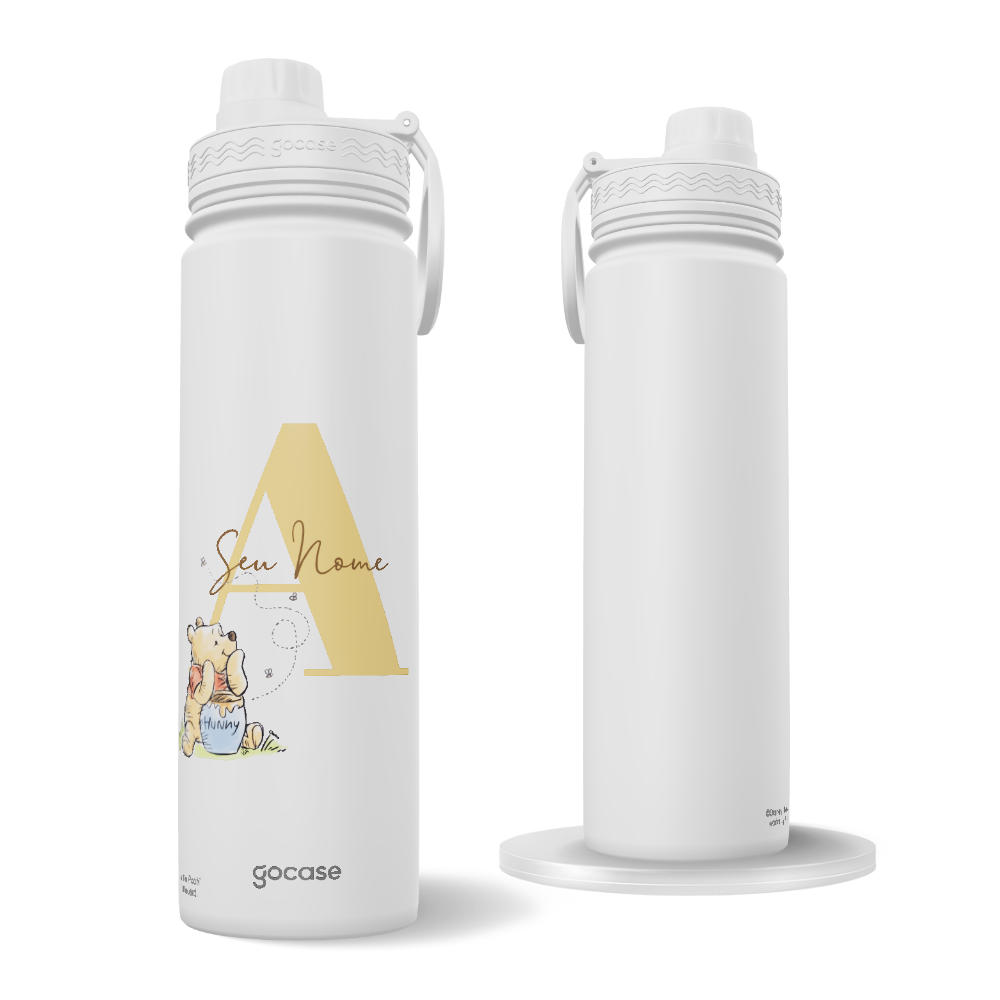 Garrafa Térmica Fresh + Ebook - Inicial Elegant Turma do Pooh