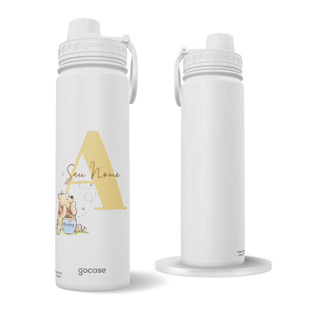 Garrafa Térmica Fresh + Ebook - Inicial Elegant Turma do Pooh
