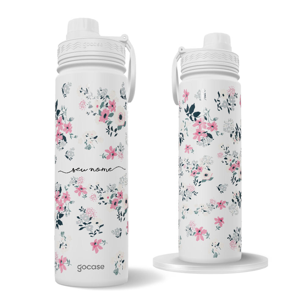 Garrafa Térmica Fresh + Ebook - Bem Floral