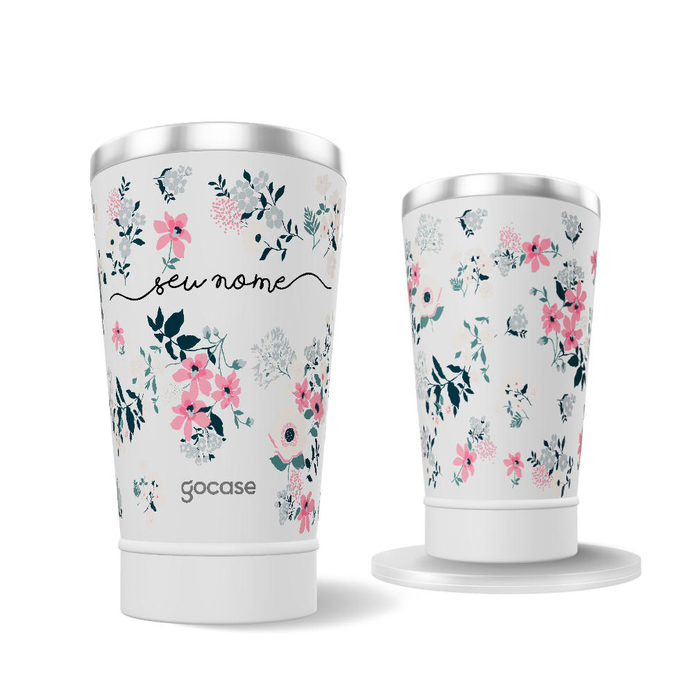 Copo Térmico + Ebook - Bem Floral