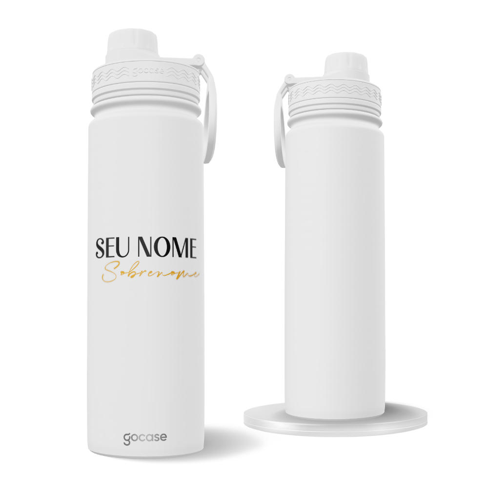 Garrafa Térmica Fresh + Ebook - Fancy Line Name