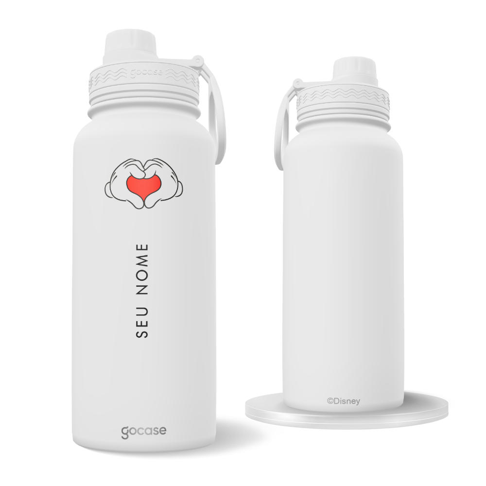 Garrafa Térmica Fresh -  Mickey - Mãos de Coração