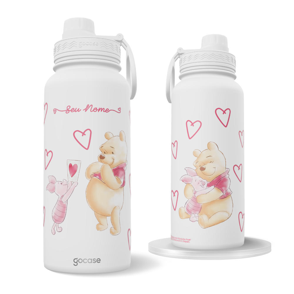  Garrafa Térmica Fresh - Ursinho Pooh - Valentine's
