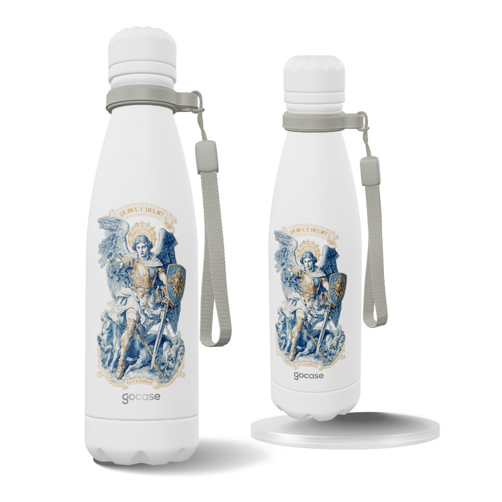 Garrafa Térmica Urban + Ebook - São Miguel Arcanjo - Luta com Fé