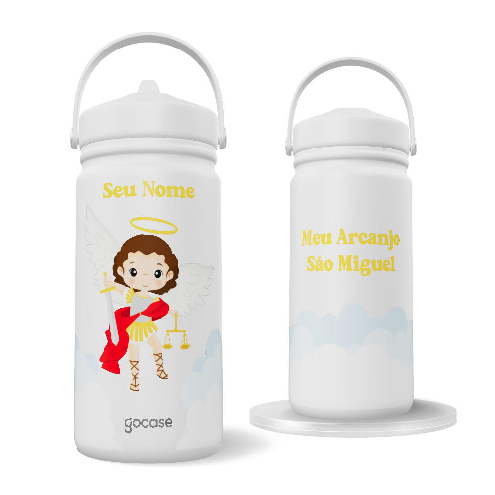 Garrafa Térmica Mini -  Arcanjo São Miguel Criança