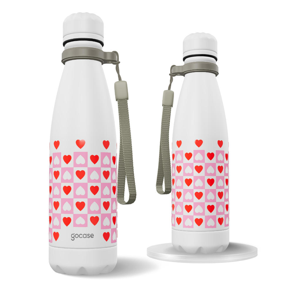 Garrafa Térmica Urban + Ebook - Vichy Hearts