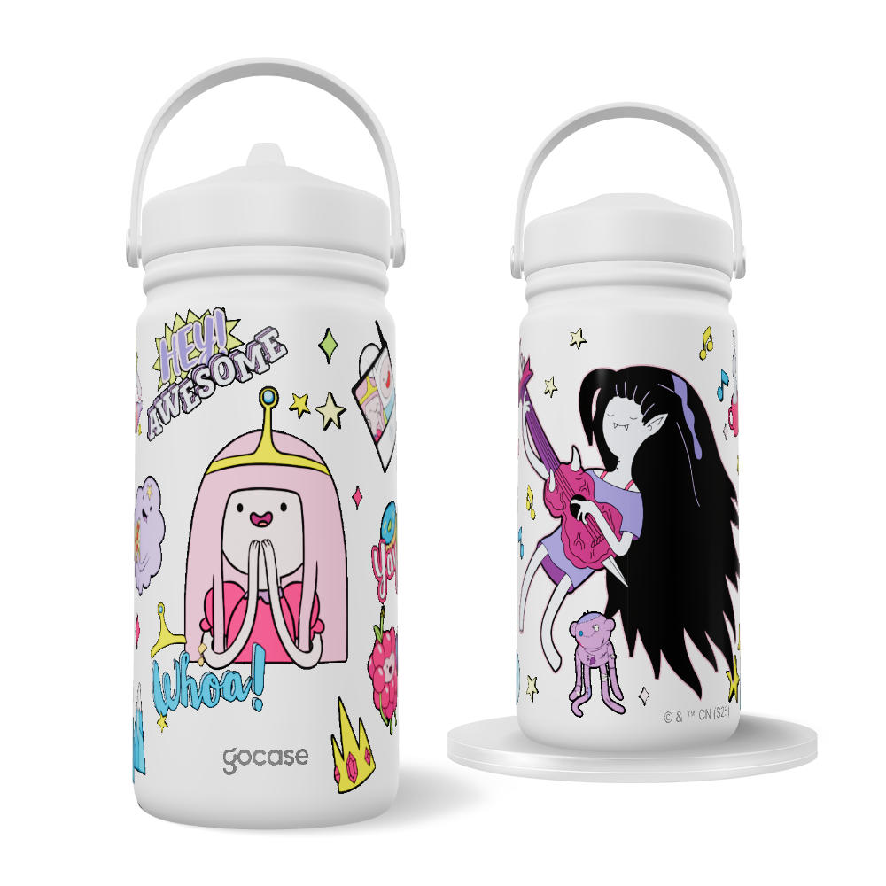 Garrafa Térmica Mini - Adventure Time - Princesa Jujuba e Marceline