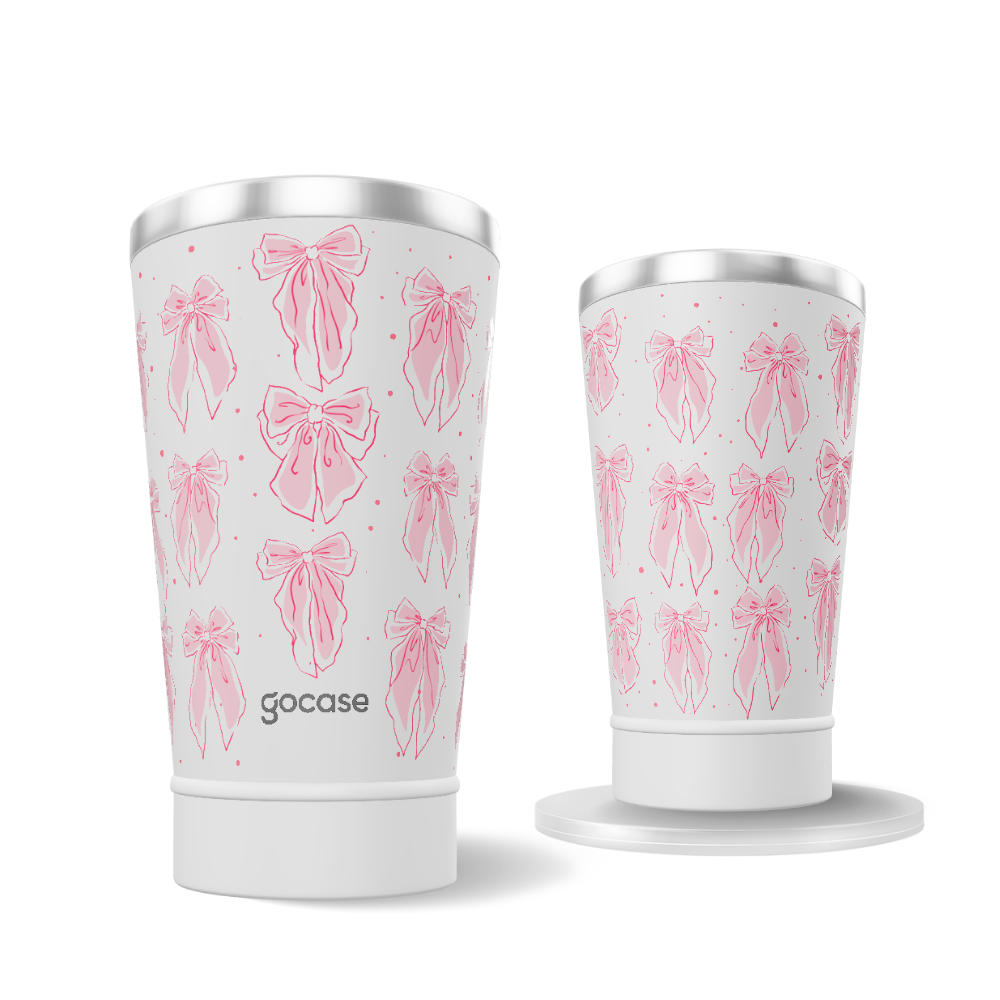 Copo Térmico + Ebook - Rose Coquette