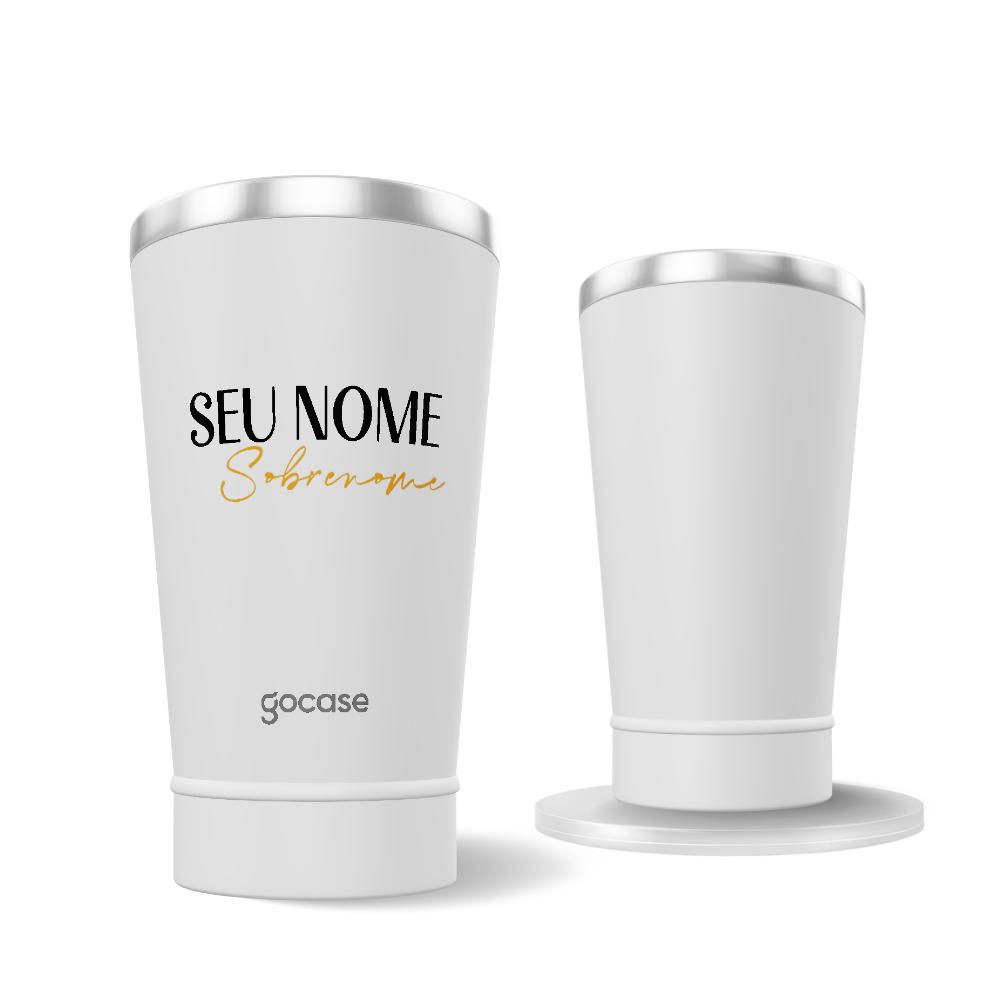 Copo Térmico + Ebook - Fancy Line Name