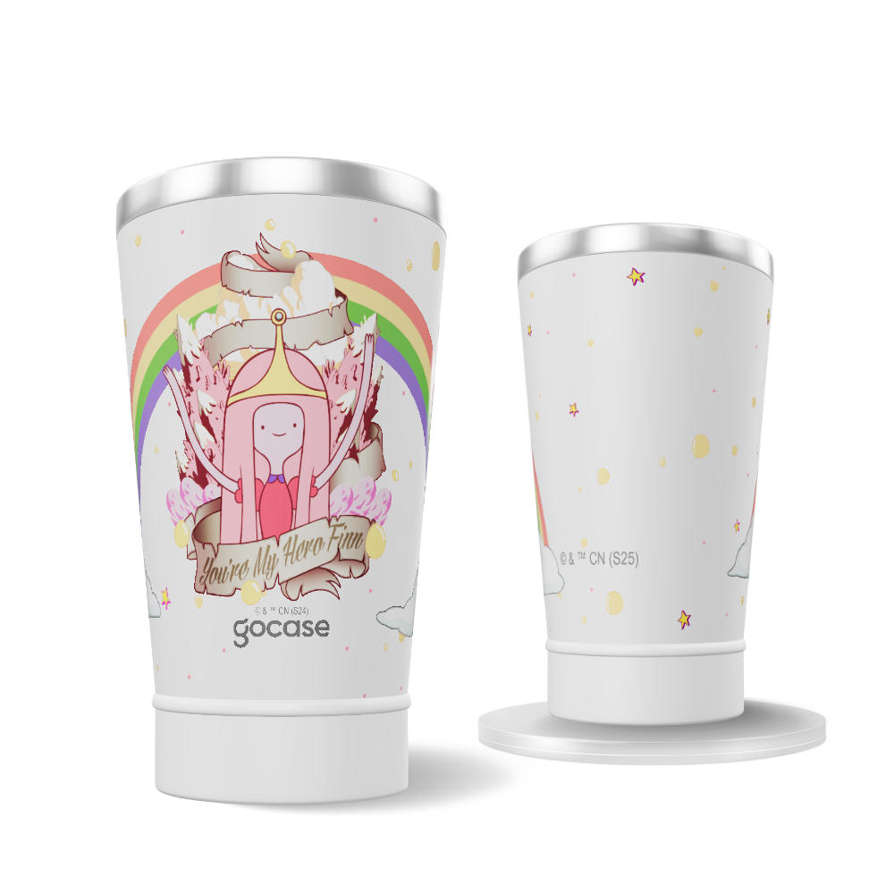 Copo Térmico + Ebook -  Adventure Time - You're my hero Finn