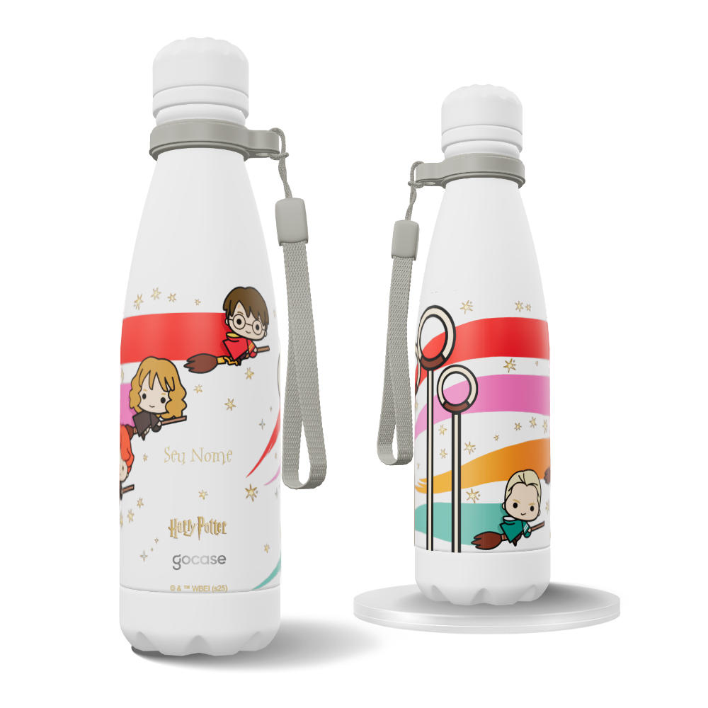 Garrafa Térmica Urban + Ebook - Harry Potter - Paleta Quadribol 360º