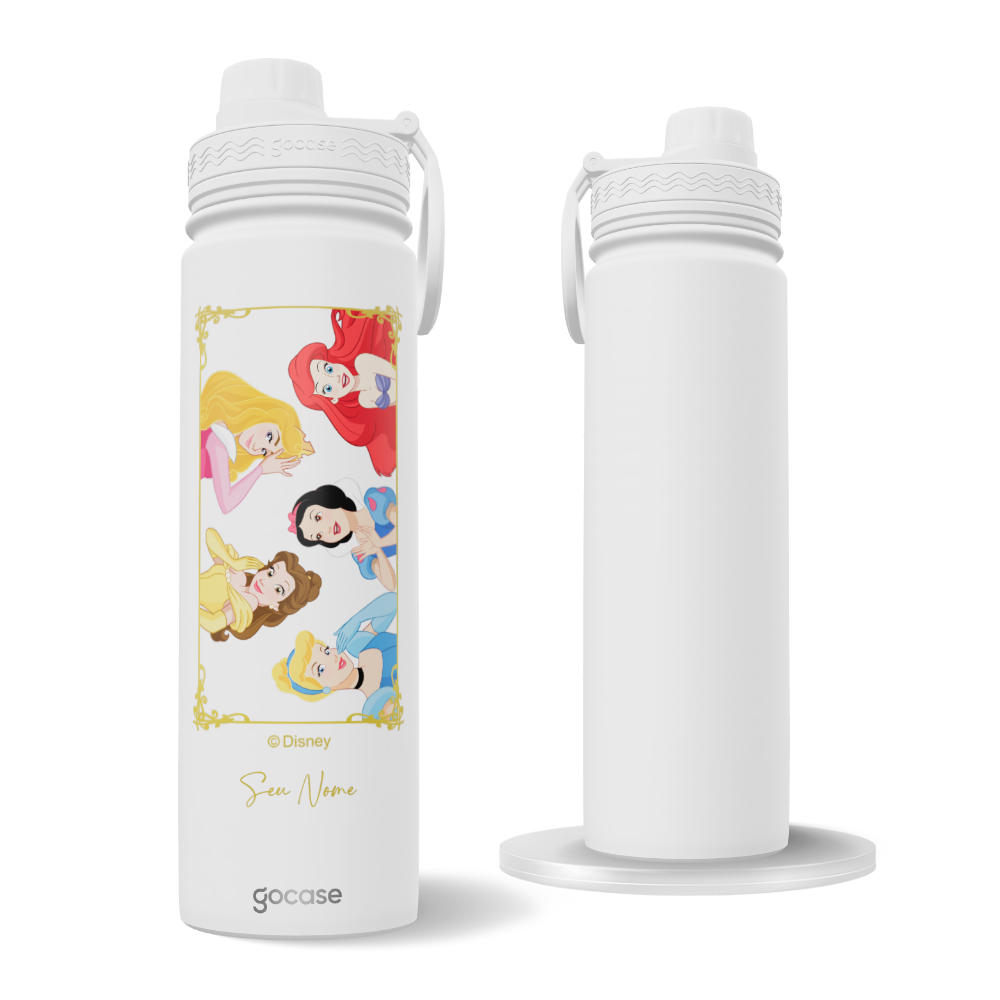 Garrafa Térmica Fresh + Ebook - Princesas Clássicas